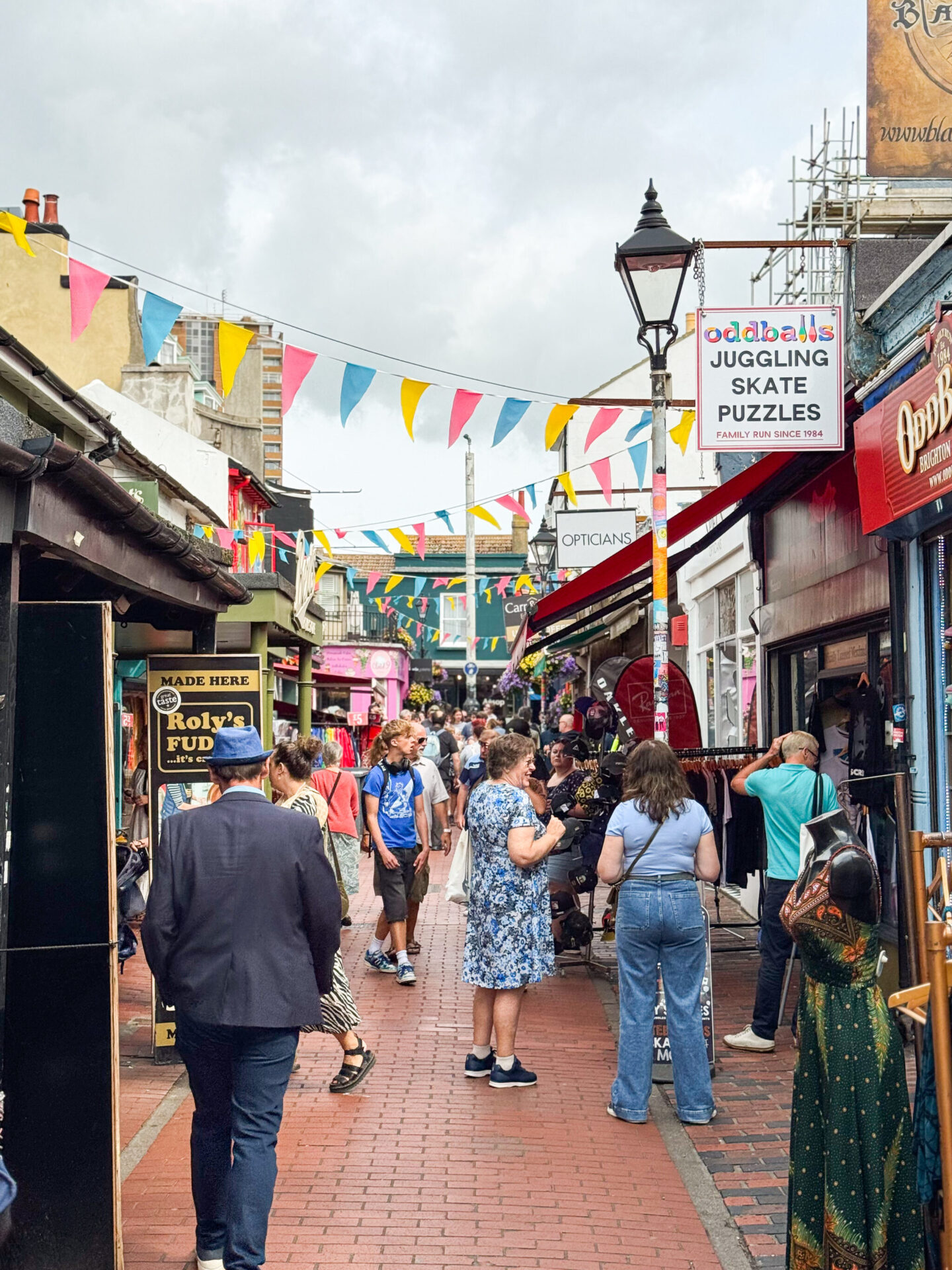 Independent shops in The Lanes Brighton on a weekend break 