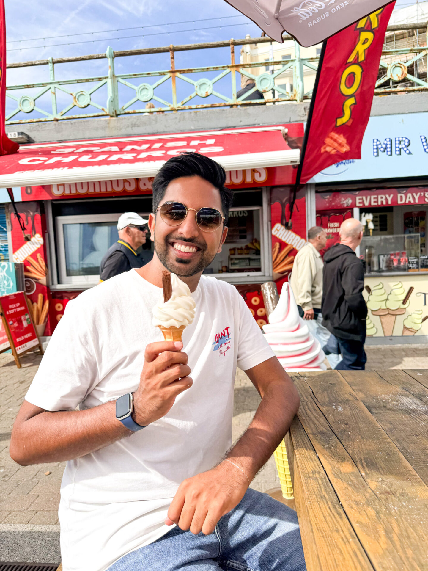 Ice cream by the beach on a Brighton one-night seaside getaway